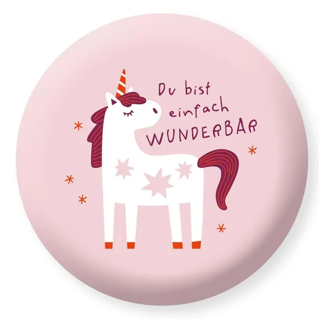 grafik-werkstatt-rundes-radiergummi-einhorn-kinder-radierer-5-5-cm image 1