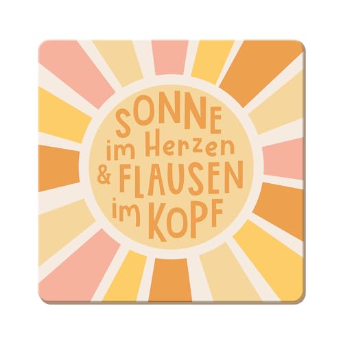 grafik-werkstatt-untersetzer-kork-sonne-im-herzen-bunt-9-5-x-9-5-cm image 2