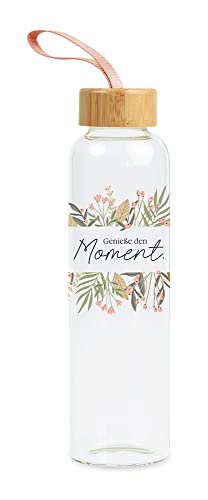 grafik-werkstatt-glas-trinkflasche-550-ml-genie-e-den-moment-bunt image 6