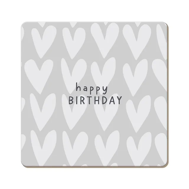 grafik-werkstatt-untersetzer-kork-happy-birthday-bunt-9-5x9-5-cm image 1