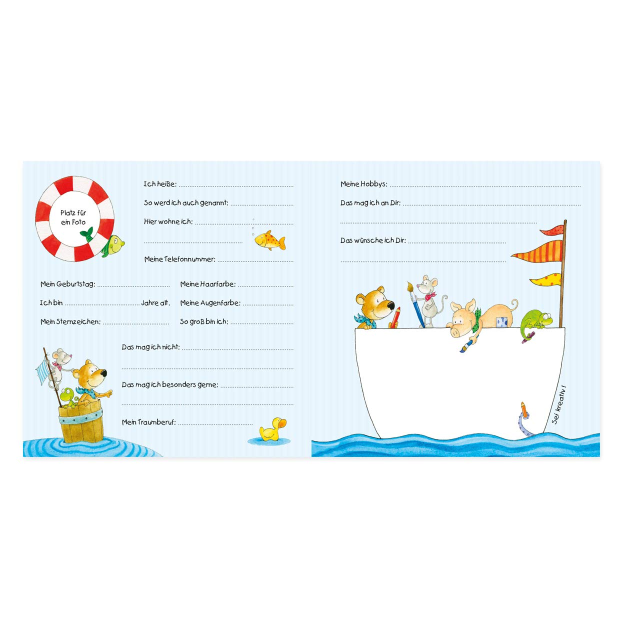 gr-tz-verlag-freundebuch-kindergarten-schule-tiere-96-seiten-17x16-cm image 5