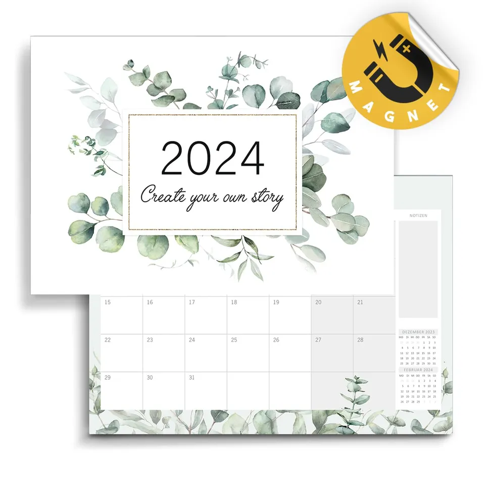 gr-tz-verlag-monatskalender-magnet-a4-quer-magnetischer-k-hlschrank-wandkalender image 1
