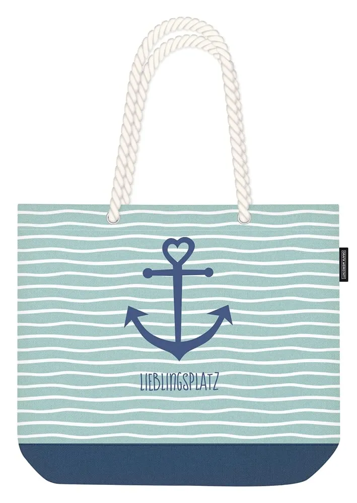 grafik-werkstatt-strandtasche-barfu-am-strand-baumwolle image 1