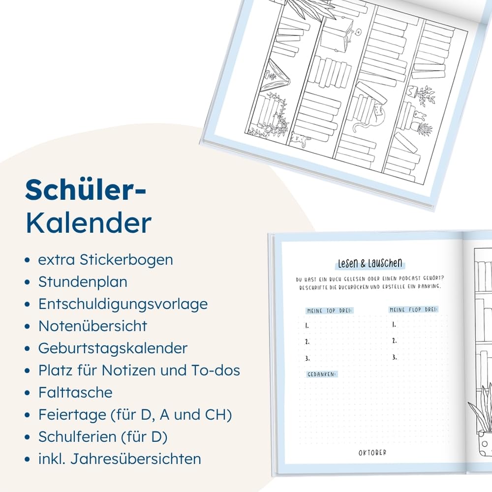 grafik-werkstatt-sch-lerkalender-2026-2027-good-vibes-only-softcover image 6