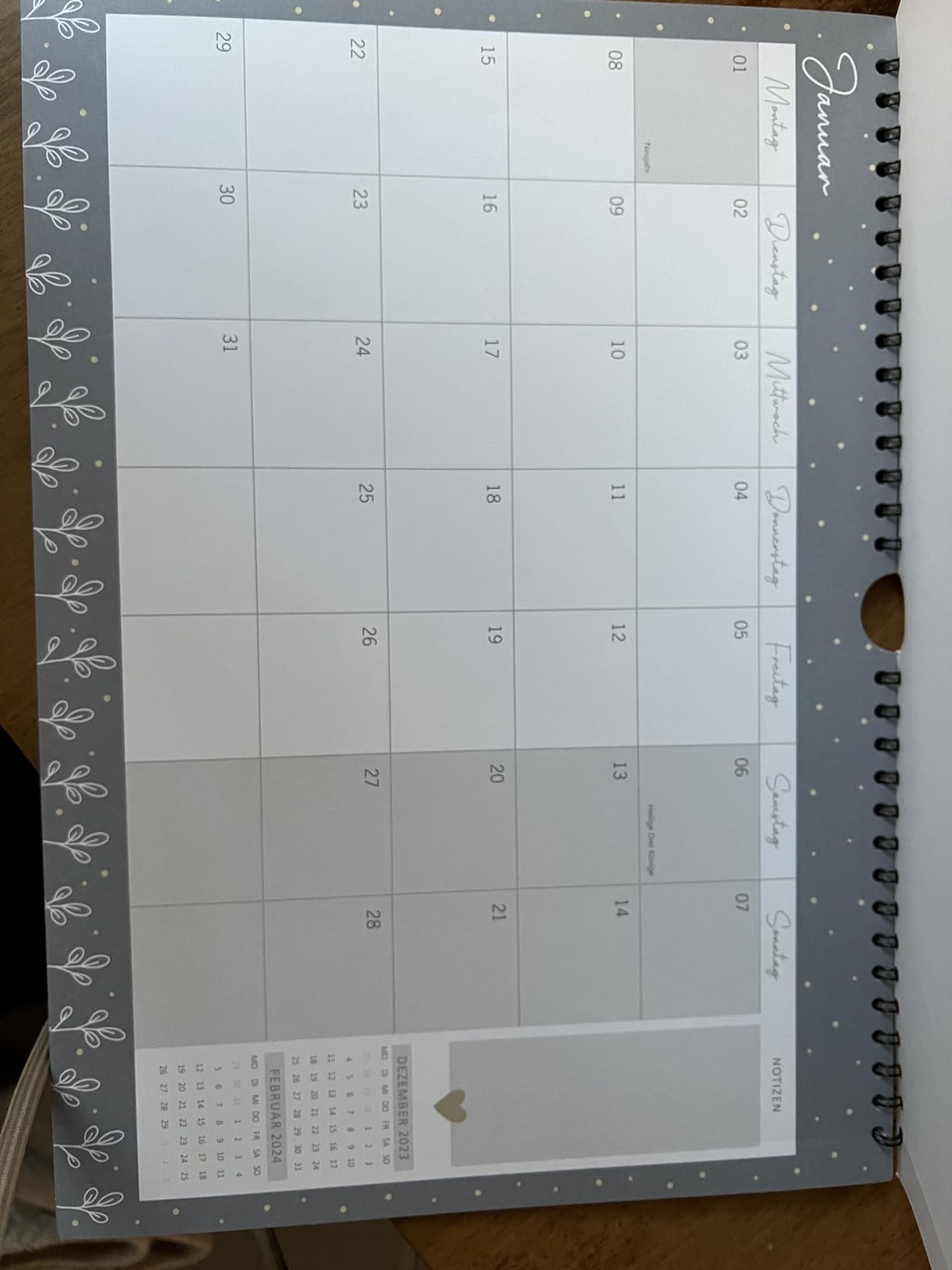 Praktischer Familienkalender