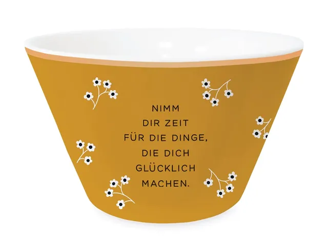 grafik-werkstatt-m-sli-schale-nimm-dir-zeit-61765-porzellan-mit-echtgold-gold image 1