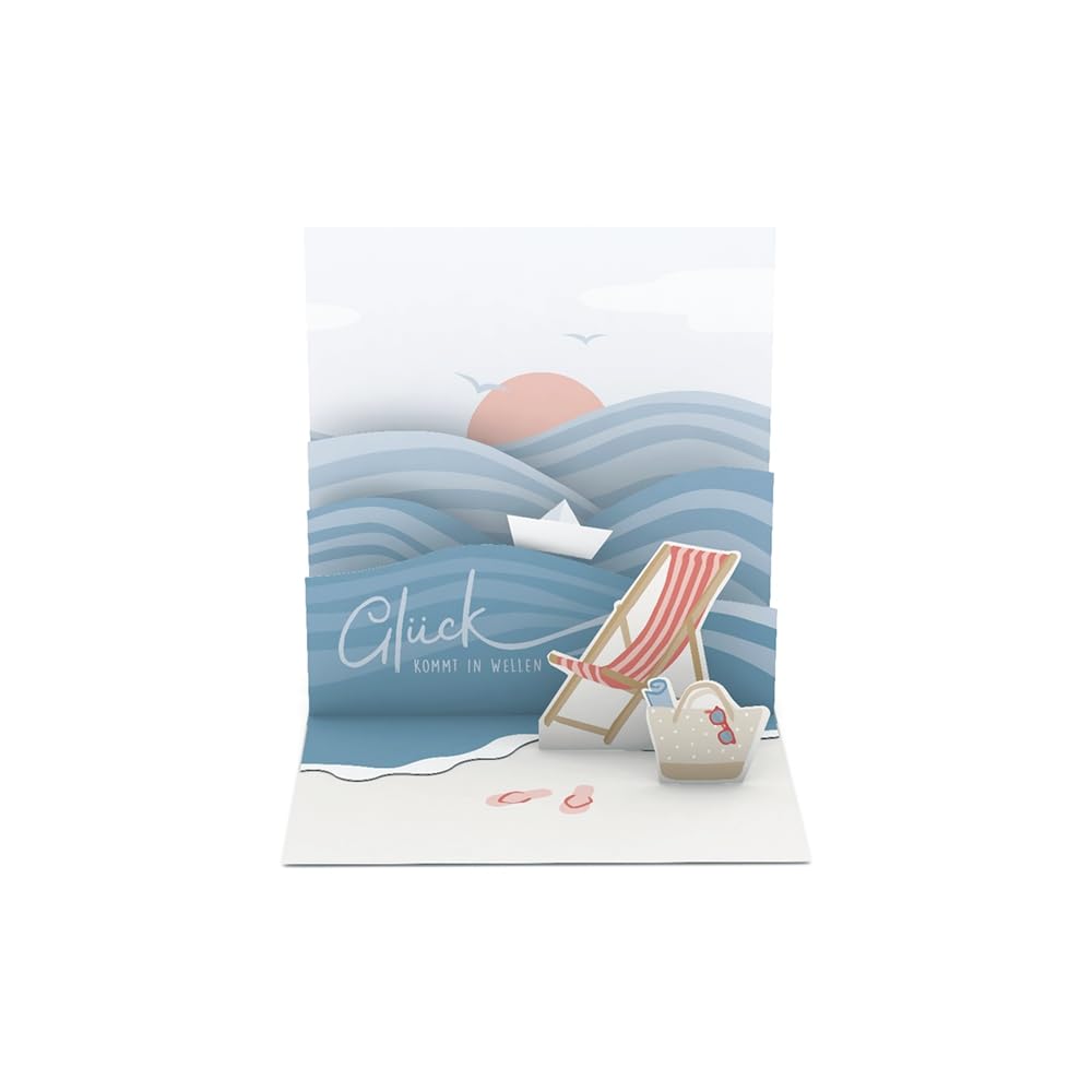grafik-werkstatt-pretty-pop-up-karte-3d-gl-ck-kommt-in-wellen-14x14-cm image 1