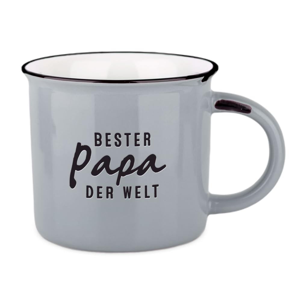 grafik-werkstatt-becher-vintage-bester-papa-der-welt-keramik-400-ml image 1