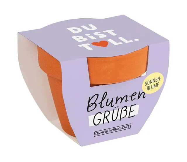 grafik-werkstatt-blumengr-e-du-bist-toll-mini-terrakotta-t-pfchen-sommerblumen-m image 1