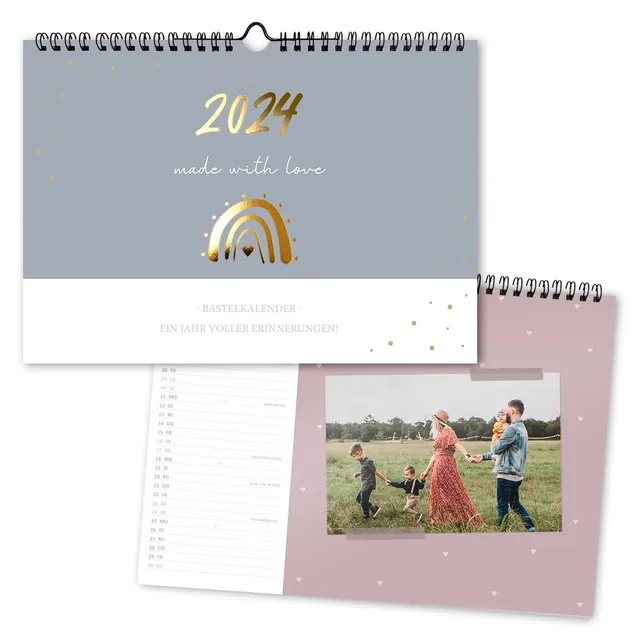 gr-tz-verlag-bastelkalender-2024-blattgold-a4-quer-f-r-hochkant-handybilder-foto image 1