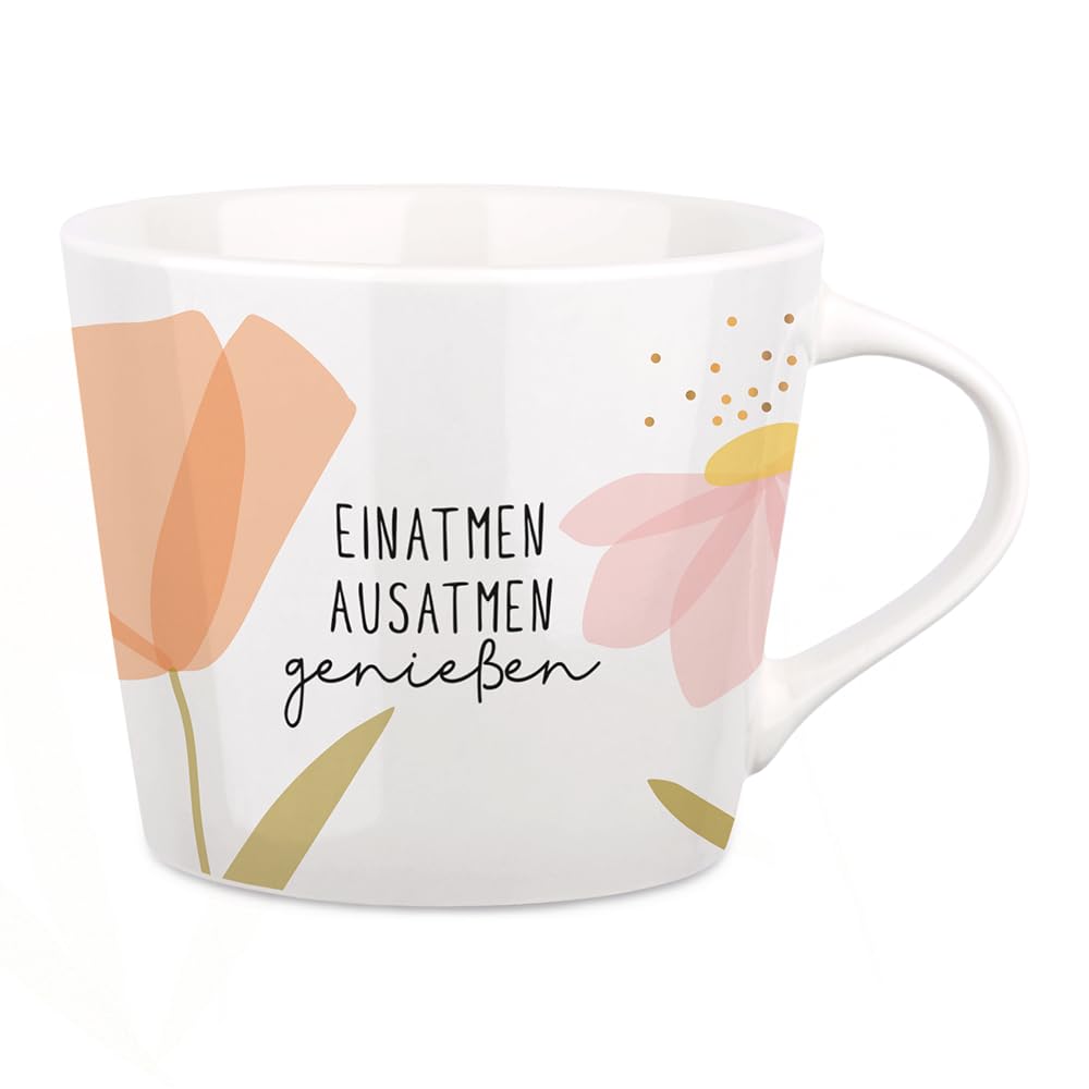 grafik-werkstatt-kaffeetasse-einatmen-porzellan-tasse-420-ml-mit-echtgold image 1