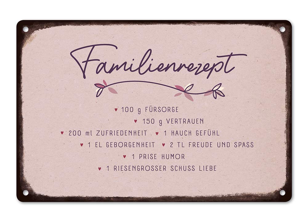 grafik-werkstatt-retro-blechschild-sch-nes-leben-deko-schild-30-x-20-cm image 4