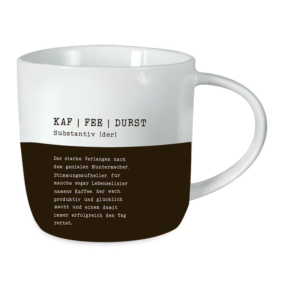 grafik-werkstatt-kaffeetasse-kaffeedurst-schwarz-porzellan-tasse-300-ml image 1