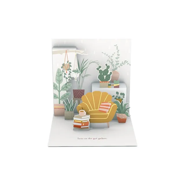 grafik-werkstatt-pretty-pop-up-karte-lass-es-dir-gut-gehen-14-x-14-cm image 1