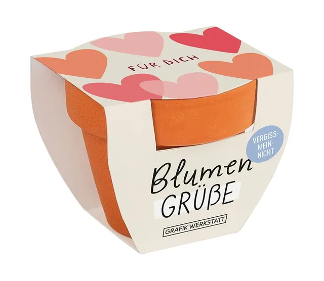 grafik-werkstatt-blumengr-e-mini-terrakotta-t-pfchen-sommerblumen-mix-f-r-dich-o image 1