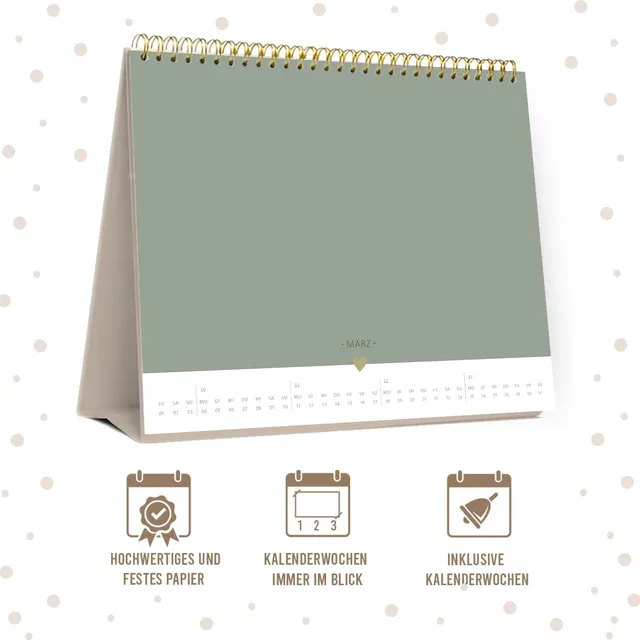 gr-tz-verlag-bastelkalender-tisch-2024-blattgold-tischkalender-zum-selbstgestalt image 1