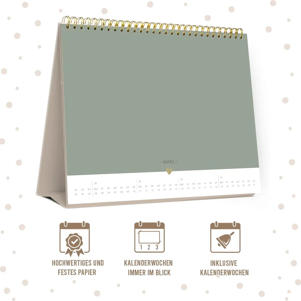 gr-tz-verlag-bastelkalender-tisch-2024-blattgold-tischkalender-zum-selbstgestalt image 1