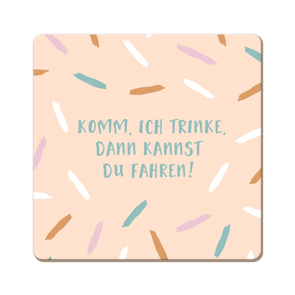 grafik-werkstatt-untersetzer-aus-kork-komm-ich-trinke-bunt-9-5-x-9-5-cm-rutschfe image 1