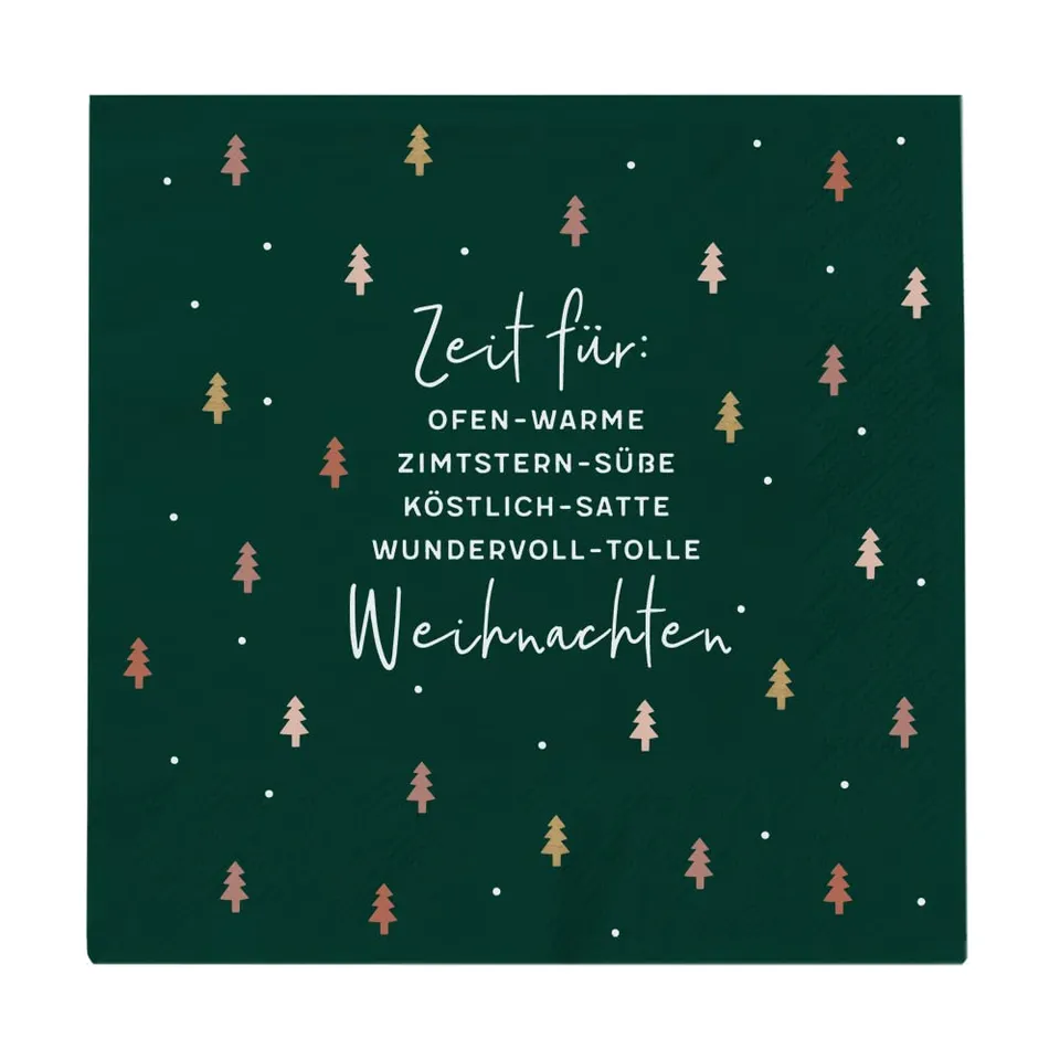 grafik-werkstatt-servietten-zeit-f-r-weihnachten-12-5-x-12-5-cm-rot-20-st-ck image 1