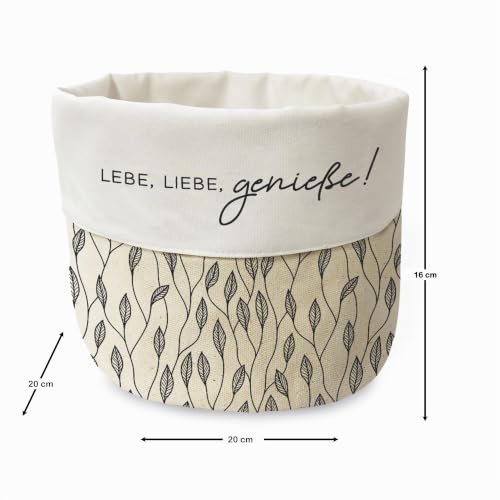 grafik-werkstatt-stoffk-rbchen-lebe-liebe-genie-e-20-cm-baumwolle-brotkorb image 6