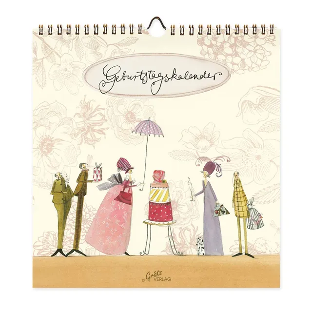 gr-tz-verlag-geburtstagskalender-vintage-immerw-hrend-wandkalender-21x22-cm-spir image 1