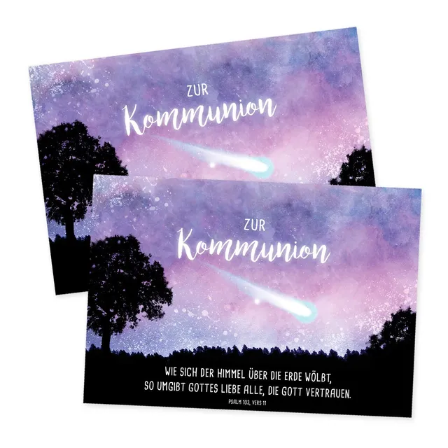 gr-tz-verlag-kommunionkarten-2er-set-modern-lila-klappkarten-11-5-x-16-5-cm-mit- image 1