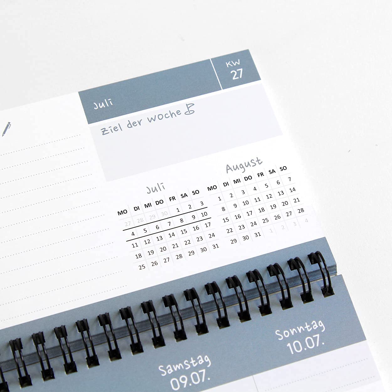 gr-tz-verlag-tischkalender-2022-blau-querformat-wochenkalender image 7