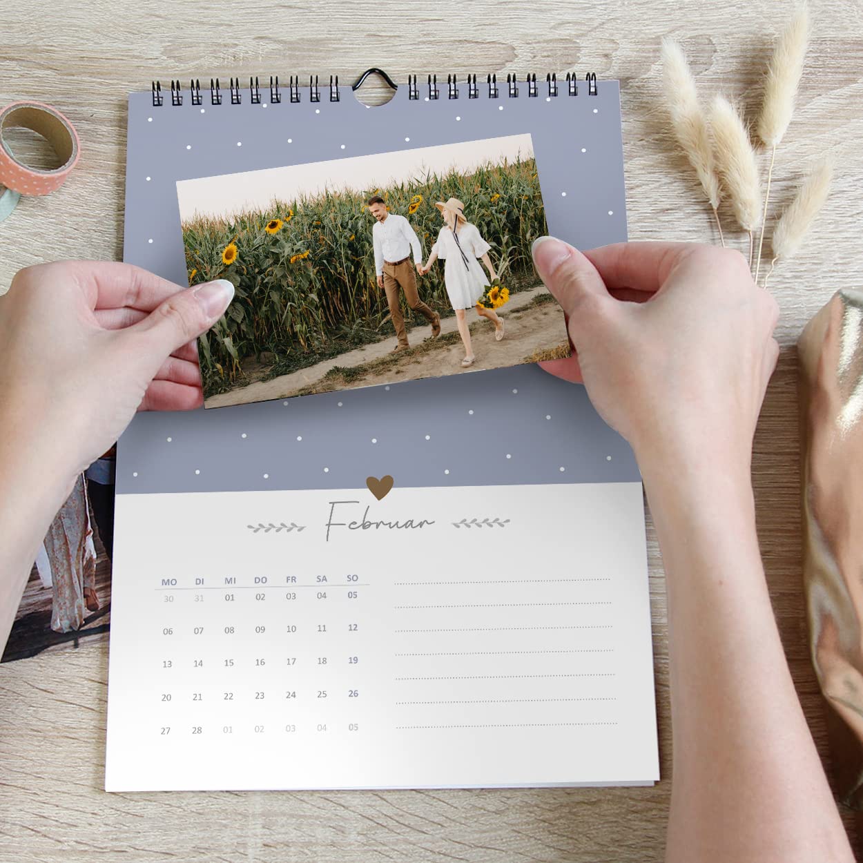 gr-tz-verlag-bastelkalender-blattgold-a4-wandkalender-fotokalender-zum-selbstges image 3