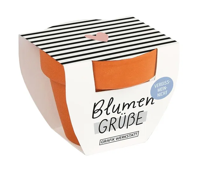 grafik-werkstatt-blumengr-e-sommerblumen-mix-mini-terrakotta-t-pfchen-herz-klein image 1
