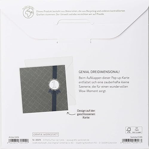 grafik-werkstatt-pretty-pop-up-karte-weltbester-papa-14x14-cm image 7