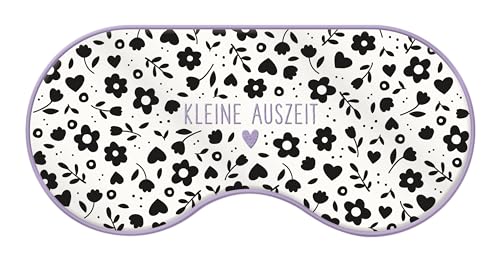 grafik-werkstatt-schlafmaske-kleine-auszeit-schwarz-wei-unisex image 2