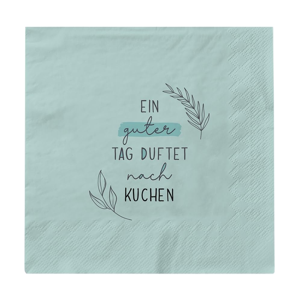 grafik-werkstatt-servietten-mit-spruch-gro-ein-guter-tag-20-st-ck-16-5-x-16-5-cm image 1