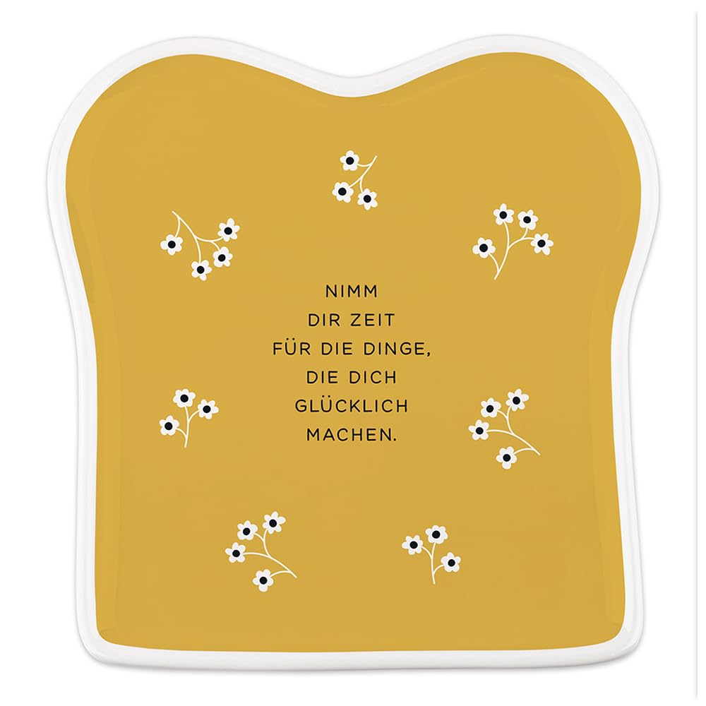 grafik-werkstatt-toast-teller-porzellan-nimm-dir-zeit-14-5-x-15-5-cm-wei image 1