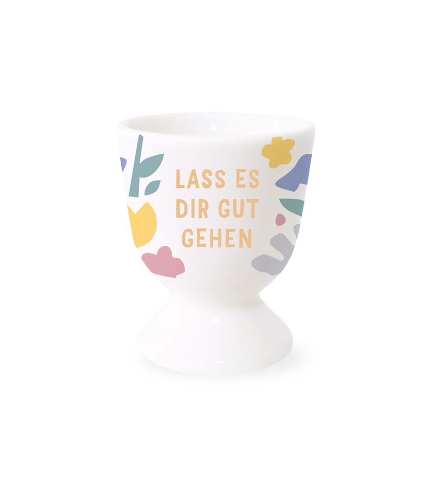 grafik-werkstatt-eierbecher-porzellan-mit-echtgold-lass-es-dir-gut-gehen image 1
