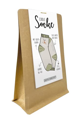 grafik-werkstatt-bunte-socken-mit-spruch-damen-gr-n-fr-hliche-weihnachtszeit-gr- image 2