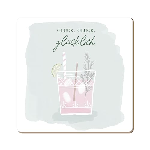 grafik-werkstatt-untersetzer-gluck-gluck-gl-cklich-kork-9-5-x-9-5-cm-bunt image 3