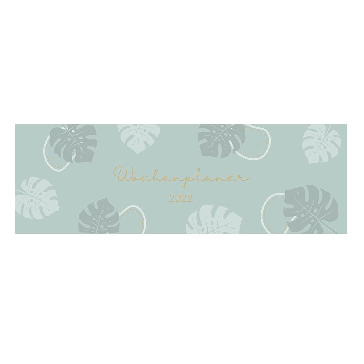 gr-tz-verlag-wochenplaner-tischkalender-quer-32-x-10-5-cm-bl-tter-design-mit-gol image 1