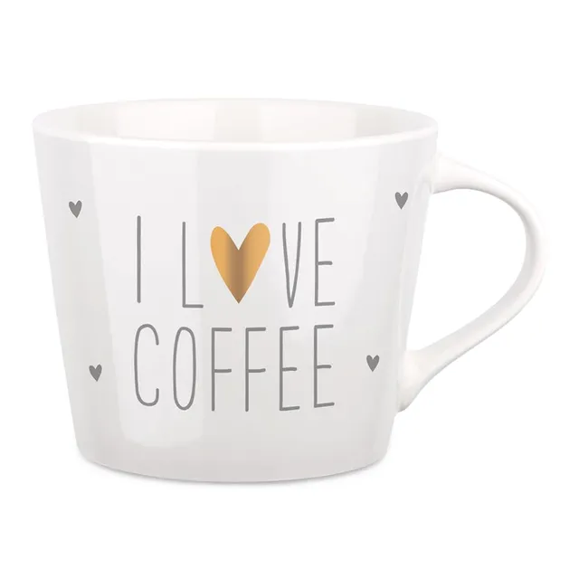 grafik-werkstatt-schreibkram-manufaktur-kaffeetasse-i-love-coffee-420-ml-porzell image 1