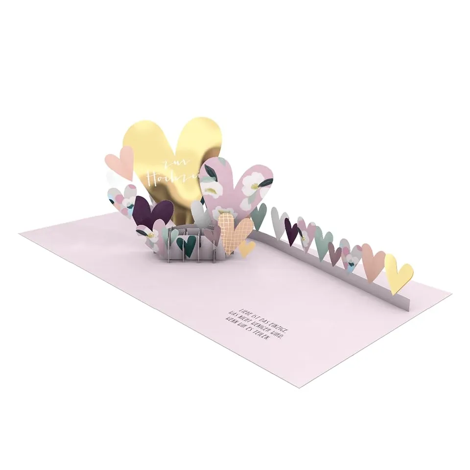 grafik-werkstatt-pretty-pop-up-karte-zur-hochzeit-3d-hochzeitskarte-14-x-14-cm-m image 1