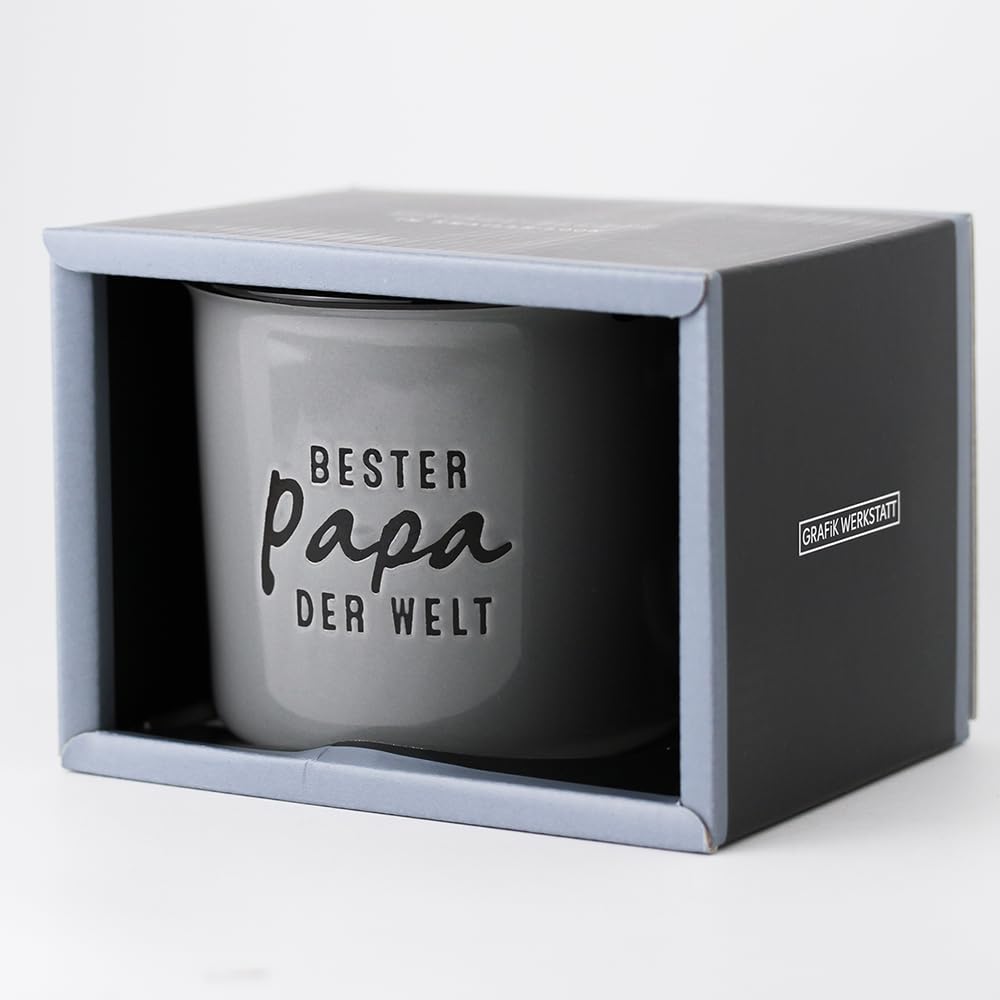 grafik-werkstatt-becher-vintage-bester-papa-der-welt-keramik-400-ml image 3
