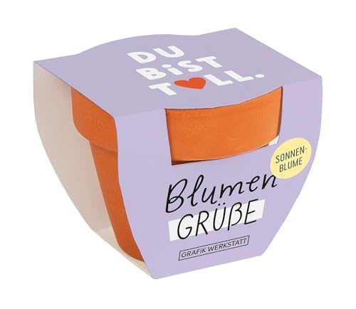 grafik-werkstatt-blumengr-e-du-bist-toll-mini-terrakotta-t-pfchen-sommerblumen-m image 3