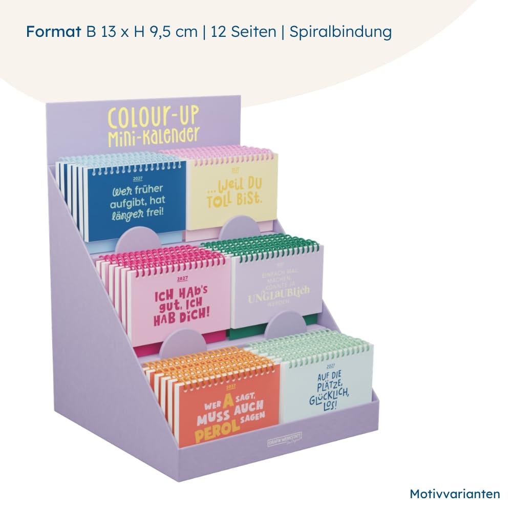 grafik-werkstatt-mini-kalender-colour-up-2027-wer-fr-her-aufgibt-hat-l-nger-frei image 4
