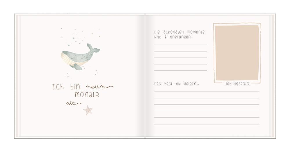 grafik-werkstatt-baby-album-mein-erstes-jahr-boho-mit-stickerei image 2