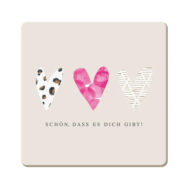 grafik-werkstatt-kork-untersetzer-sch-n-dass-es-dich-gibt-9-5-x-9-5-cm image 1