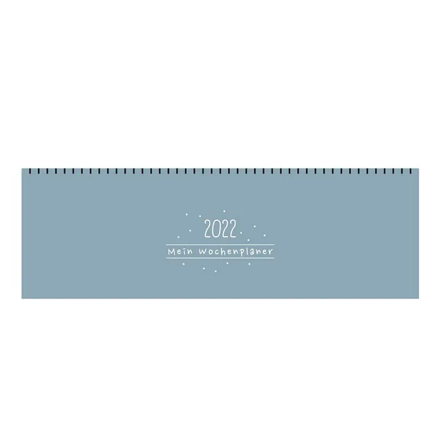 gr-tz-verlag-tischkalender-2022-blau-querformat-wochenkalender image 1
