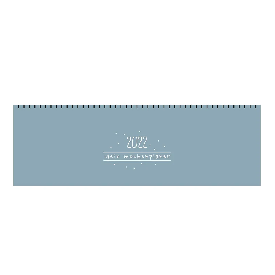 gr-tz-verlag-tischkalender-2022-blau-querformat-wochenkalender image 1