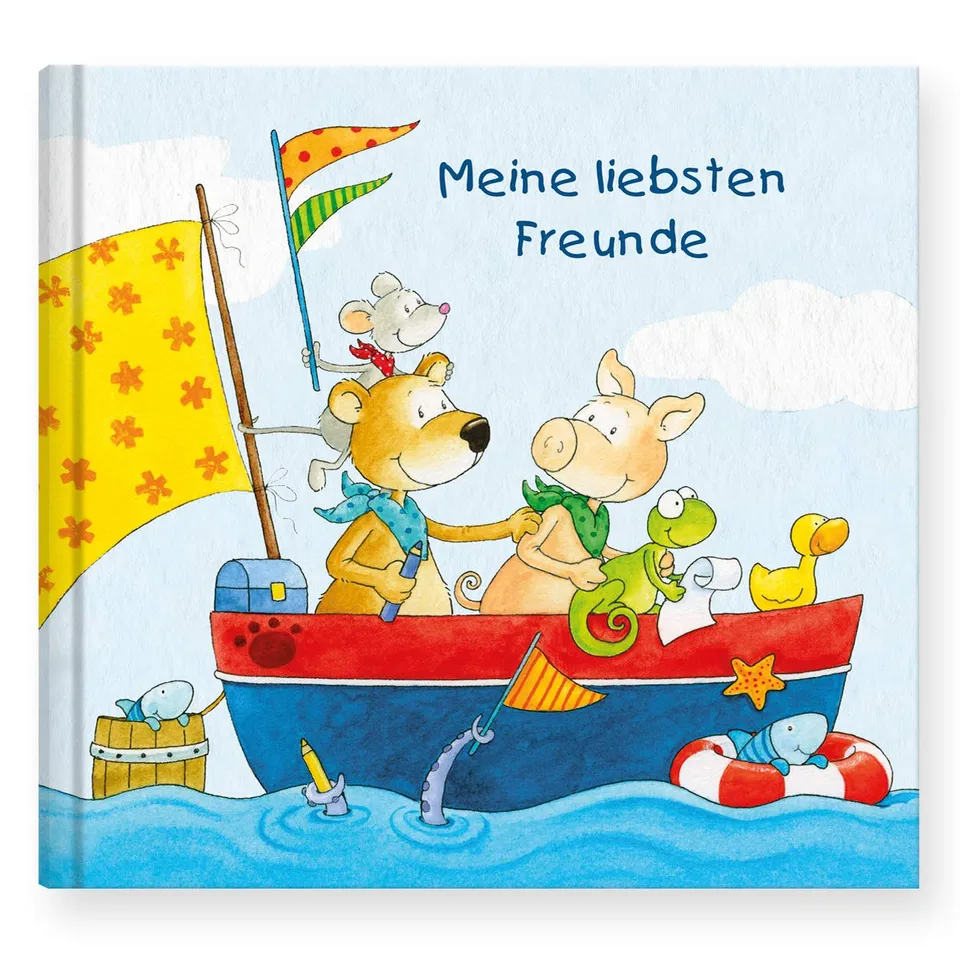 gr-tz-verlag-freundebuch-kindergarten-schule-tiere-96-seiten-17x16-cm image 1