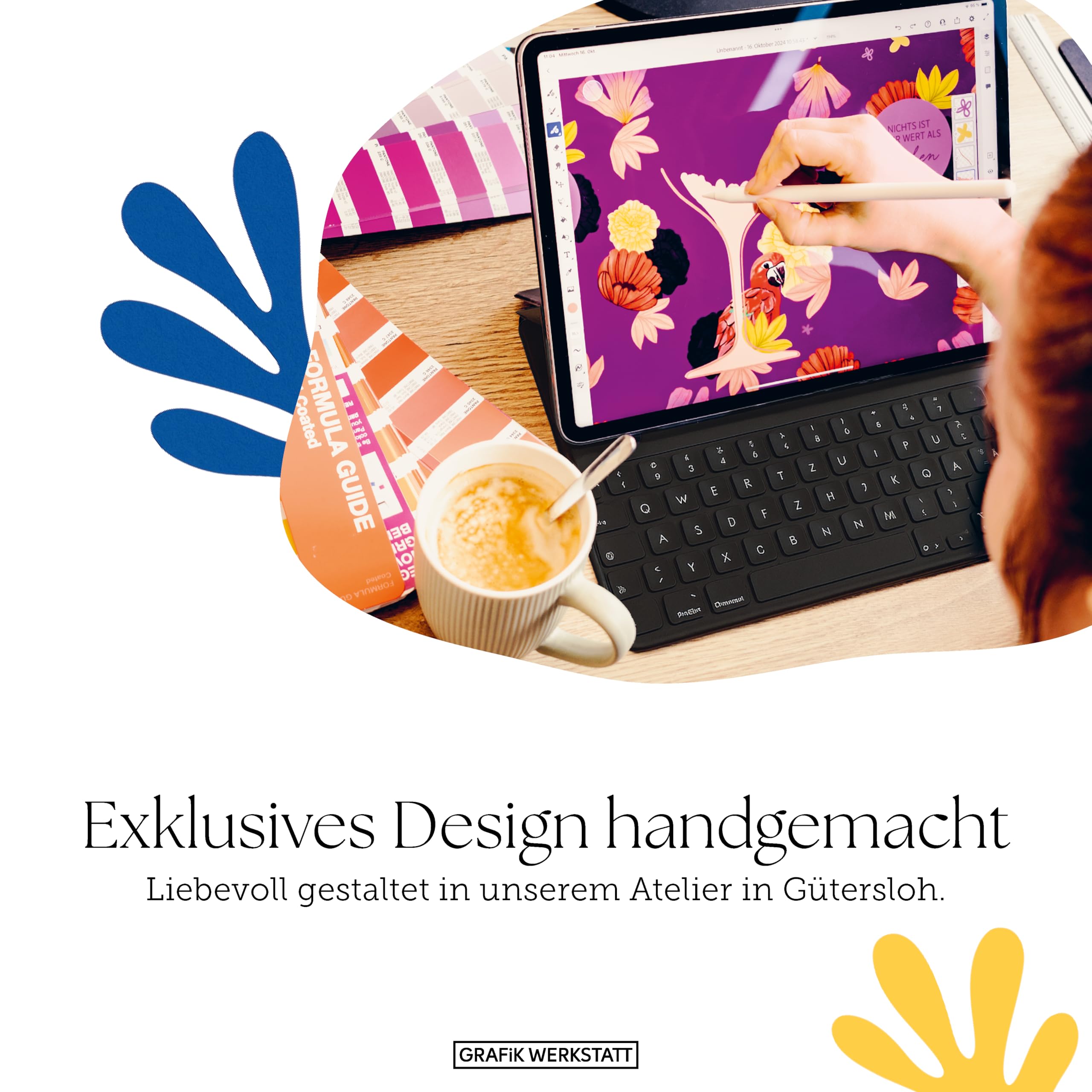 grafik-werkstatt-henri-matisse-kork-untersetzer-set-rund-6-st-ck-10-5-cm-6-farbe image 6