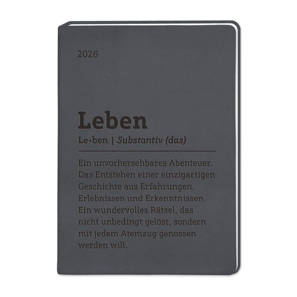 grafik-werkstatt-terminplaner-lederlook-2026-schwarz-a6 image 1