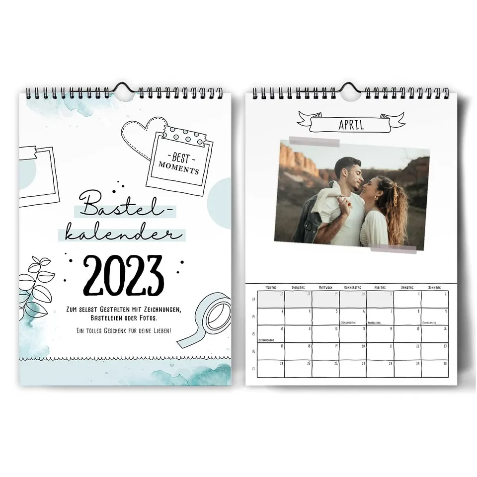 gr-tz-verlag-bastelkalender-din-a4-2023-zum-selbstgestalten-wandkalender image 1